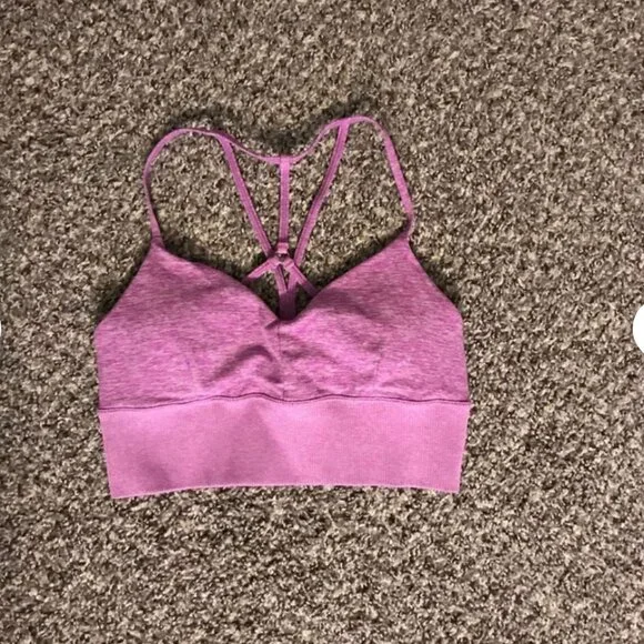 Alo Purple Sports Bra Size Small - Picture 3 of 6